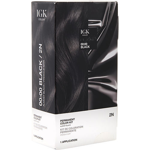 IGK by IGK PERMANENT COLOR KIT - 2N BLACK (ALMOST BLACK)