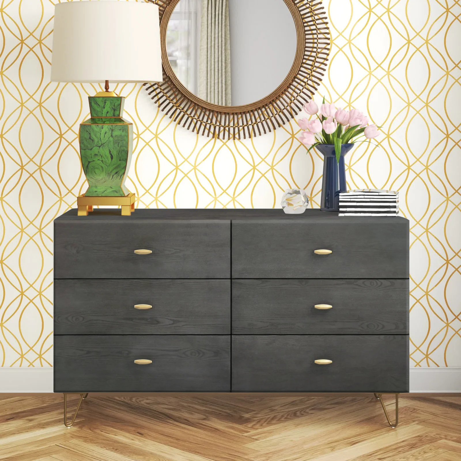 Modrest Bryan Modern Grey Dresser