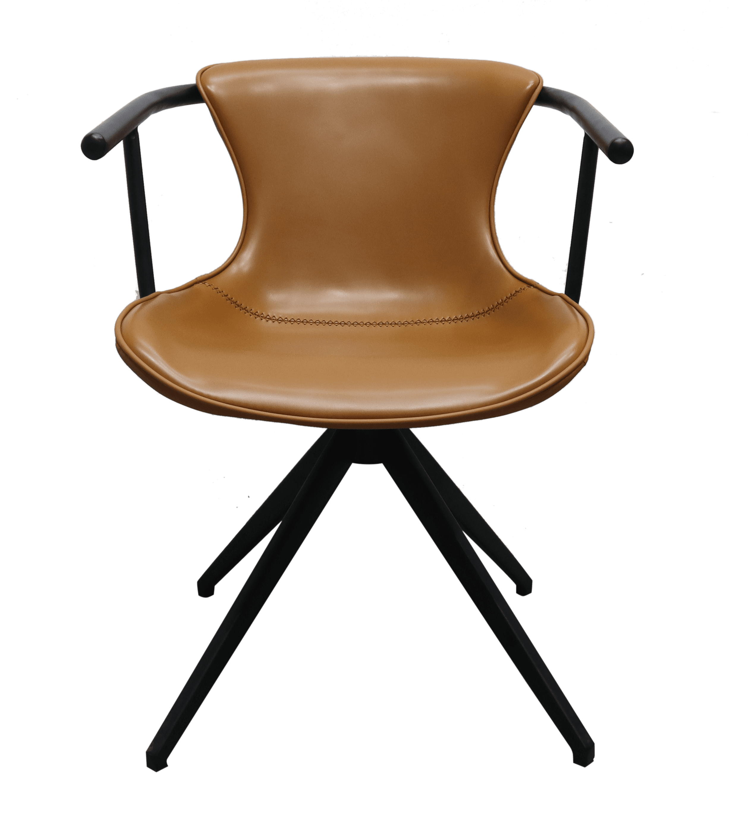 Modrest Maureen Modern Camel & Black Dining Chair