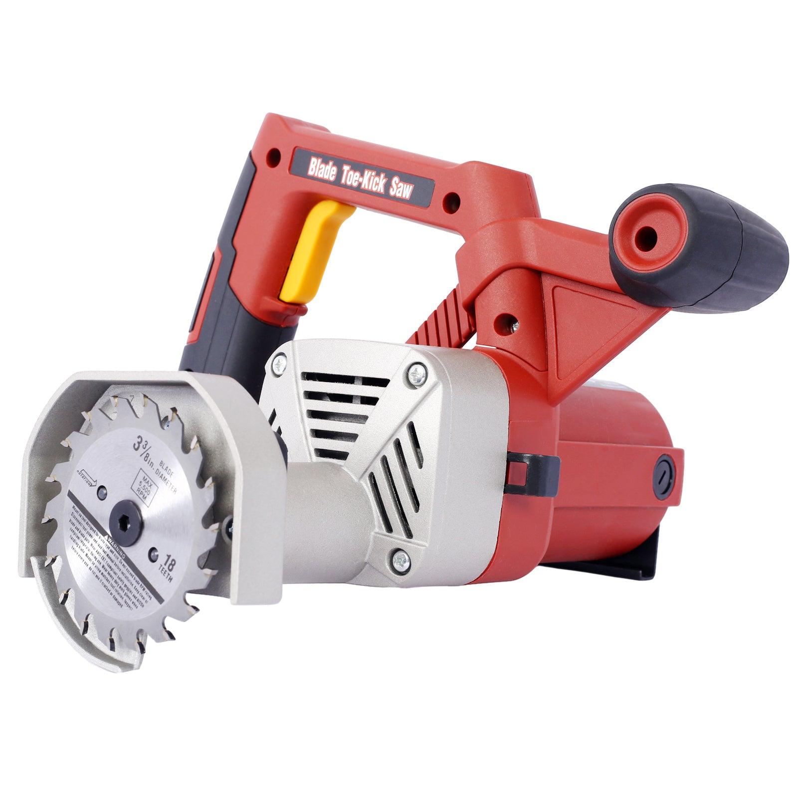 Blade Toe-Kick Saw Three 3-3/8 in. Blades, Flush Cutting Saw, Special Circular Saw for Removing Subfloor or Tiles, Masonr