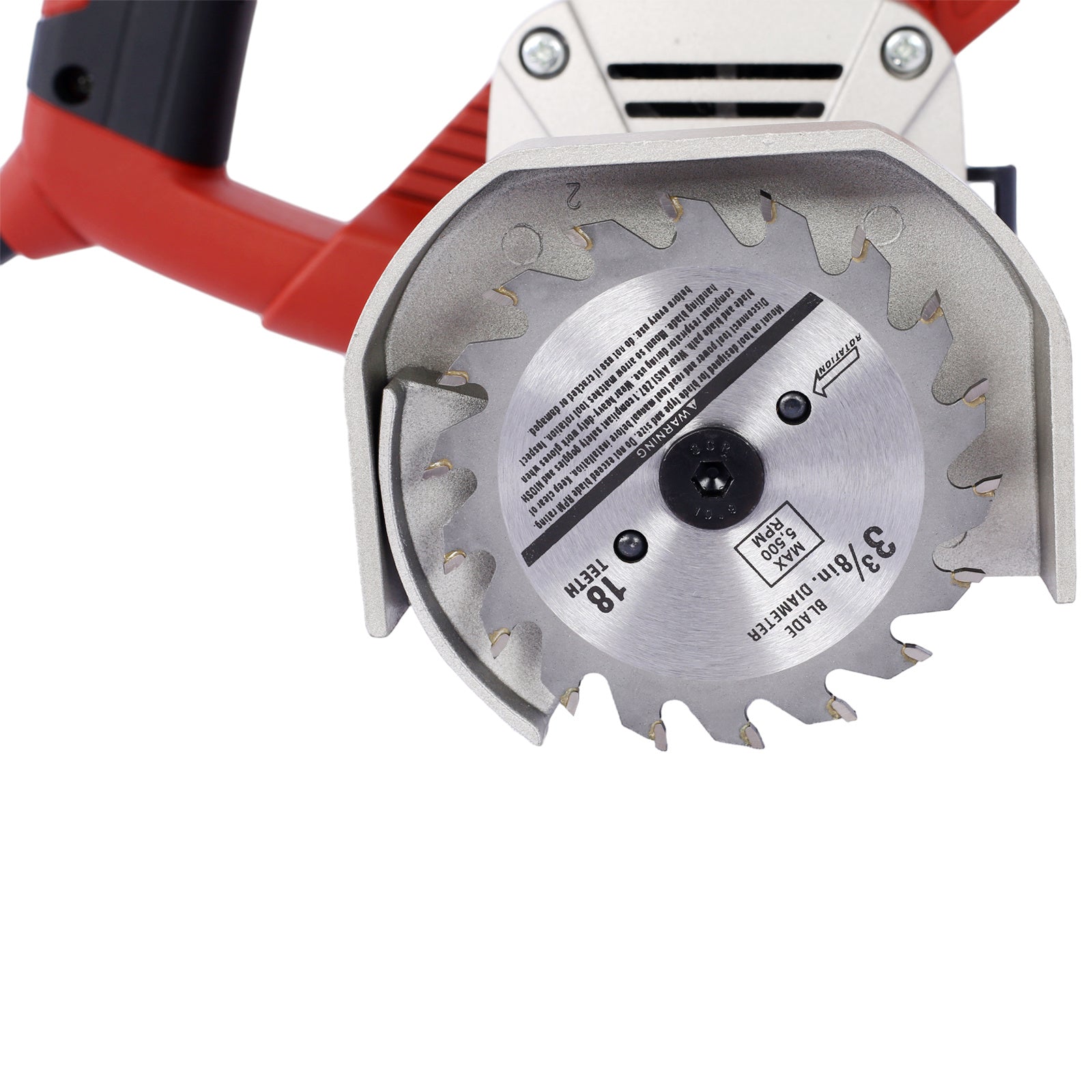 Blade Toe-Kick Saw Three 3-3/8 in. Blades, Flush Cutting Saw, Special Circular Saw for Removing Subfloor or Tiles, Masonr