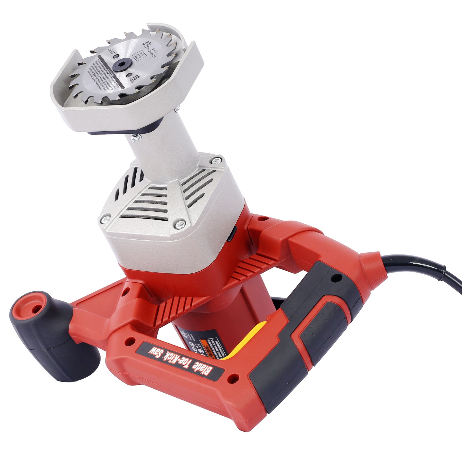 Blade Toe-Kick Saw Three 3-3/8 in. Blades, Flush Cutting Saw, Special Circular Saw for Removing Subfloor or Tiles, Masonr