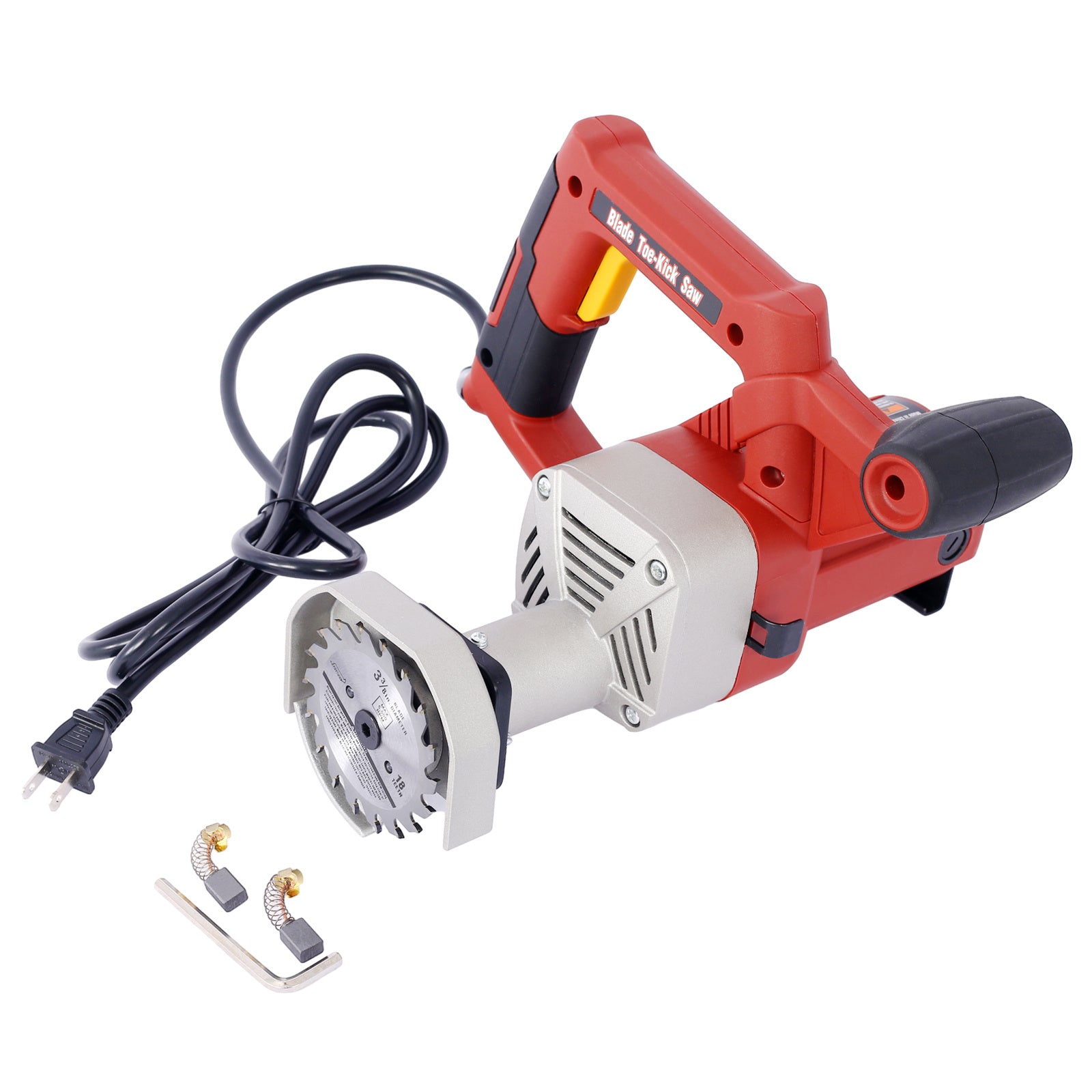 Blade Toe-Kick Saw Three 3-3/8 in. Blades, Flush Cutting Saw, Special Circular Saw for Removing Subfloor or Tiles, Masonr