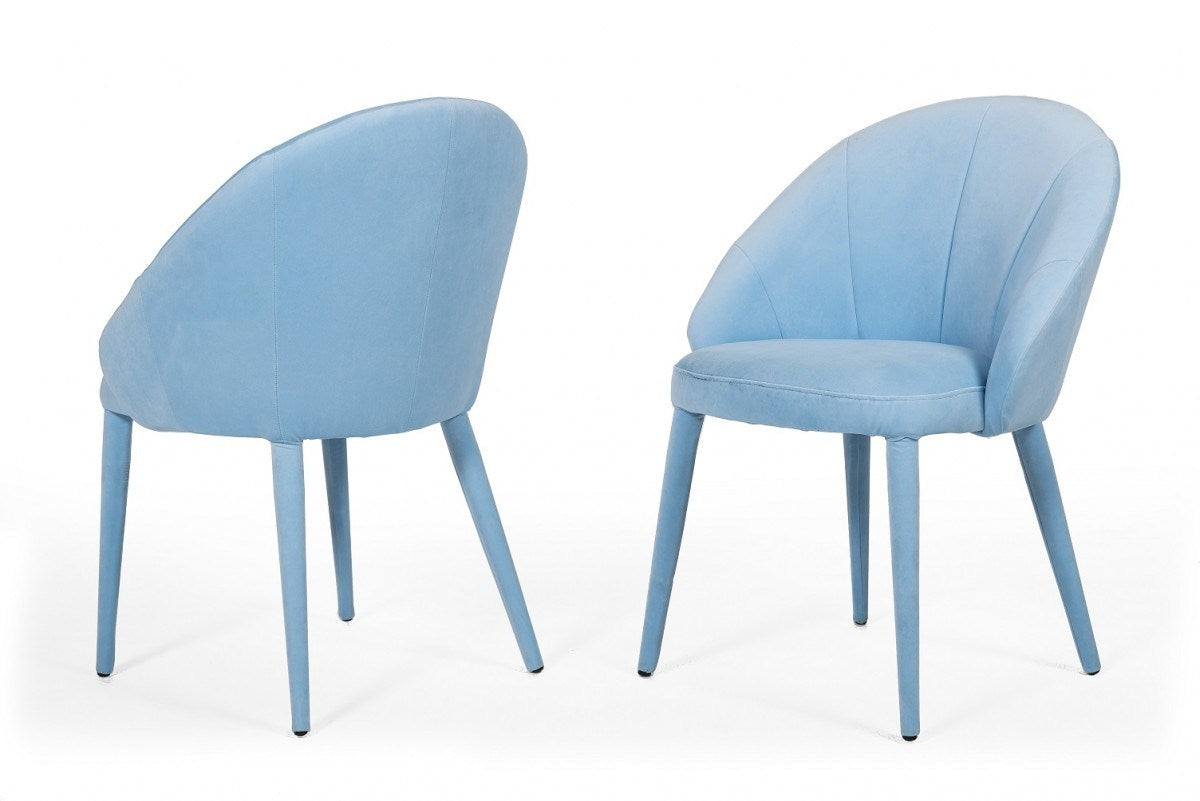 Modrest Sanders Modern Blue Dining Chair