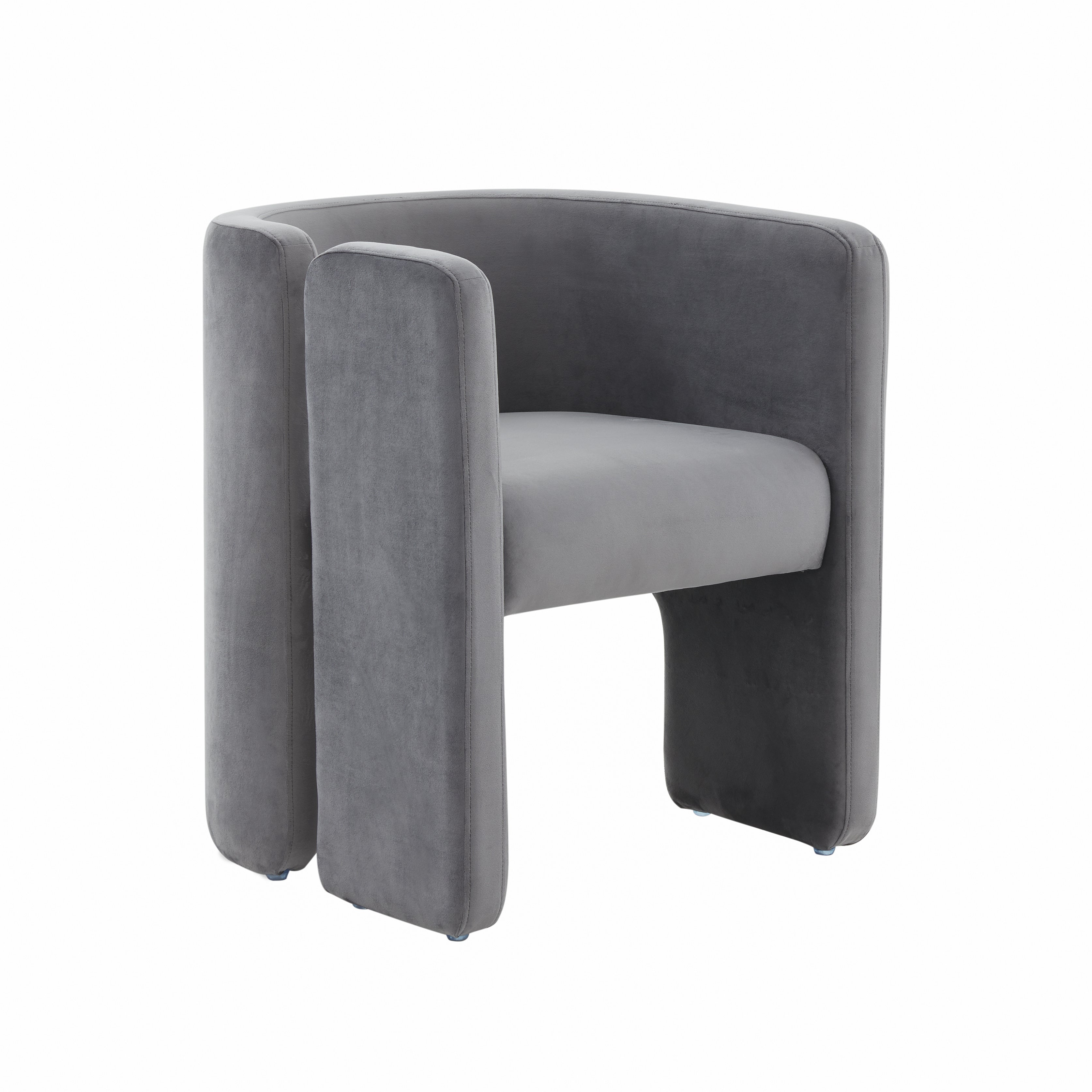 Modrest Tirta Modern Grey Accent Chair