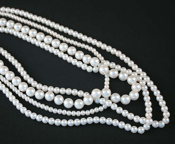 White Beads Necklace