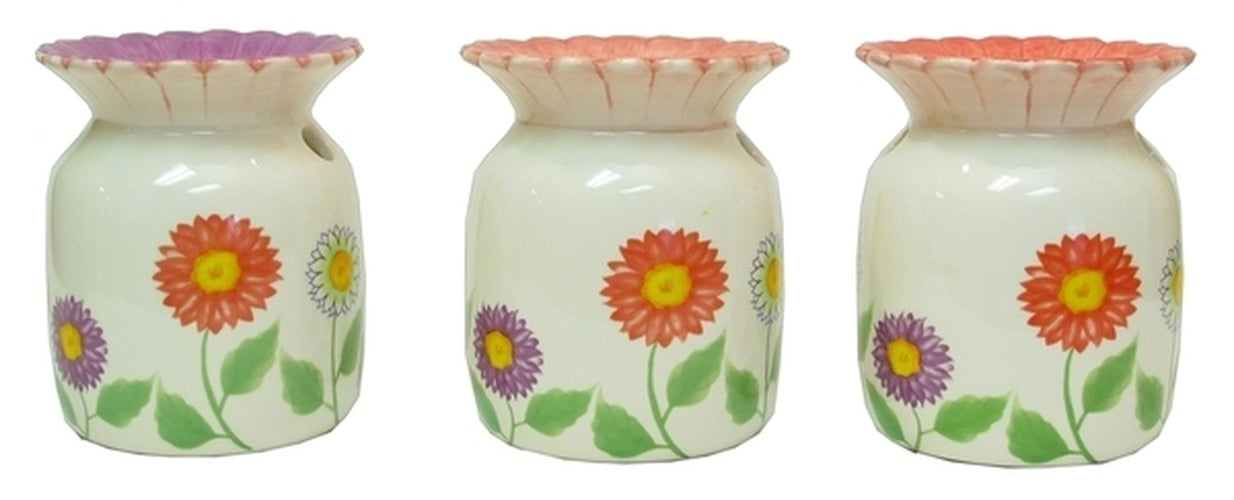 Ceramic Flower Tart Warmer in Three Styles, Price Each