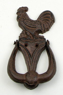 Cast Iron Rooster Doorknocker