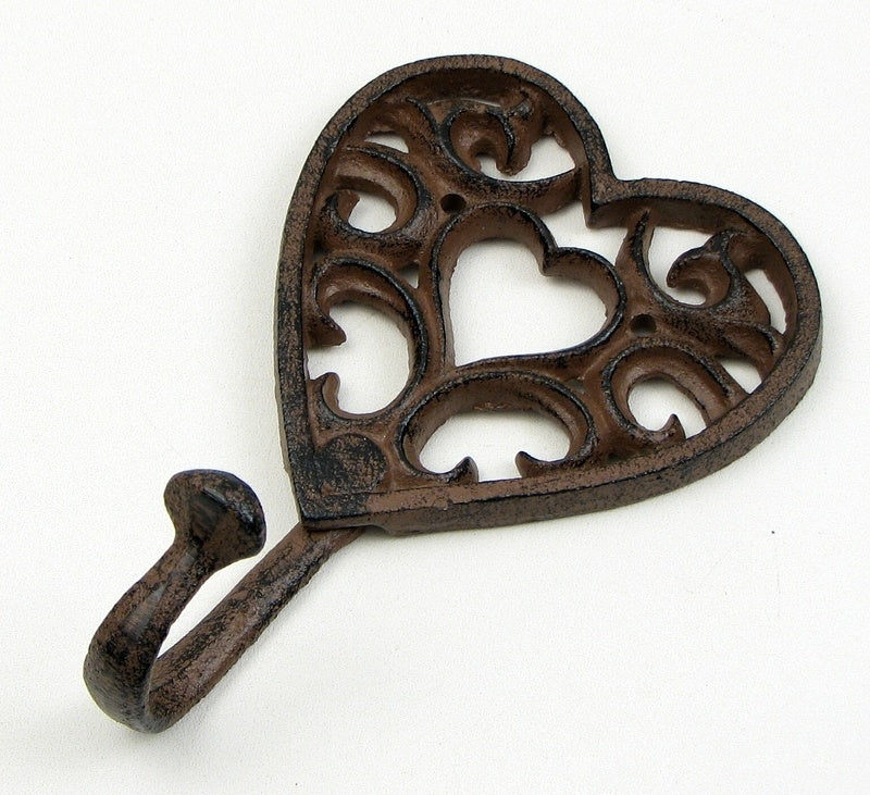 Heart Cast Iron Hook