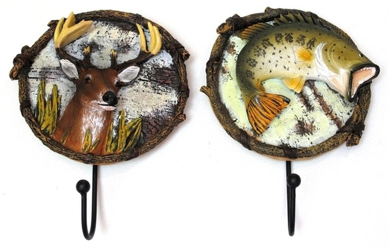 Lodge Animal Wall Hook Set of Two