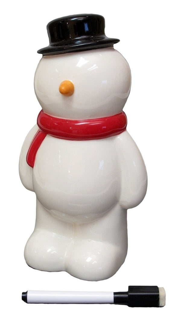 Roman Snowman Bank W/ Marker to Personalize