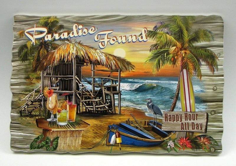 Paradise Found Wall Plaque