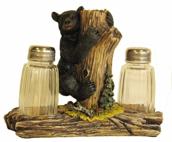 Bear On Tree Salt & Pepper Shakers