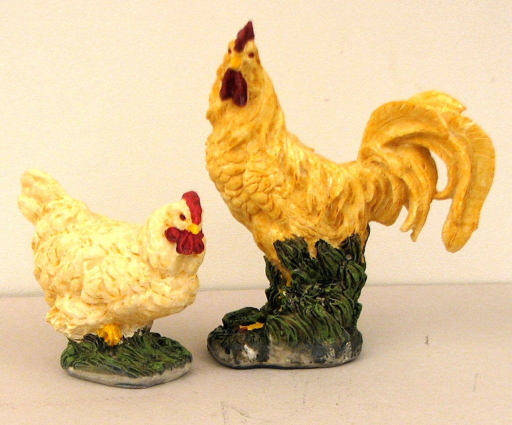 Rooster & Hen Figures Set/2