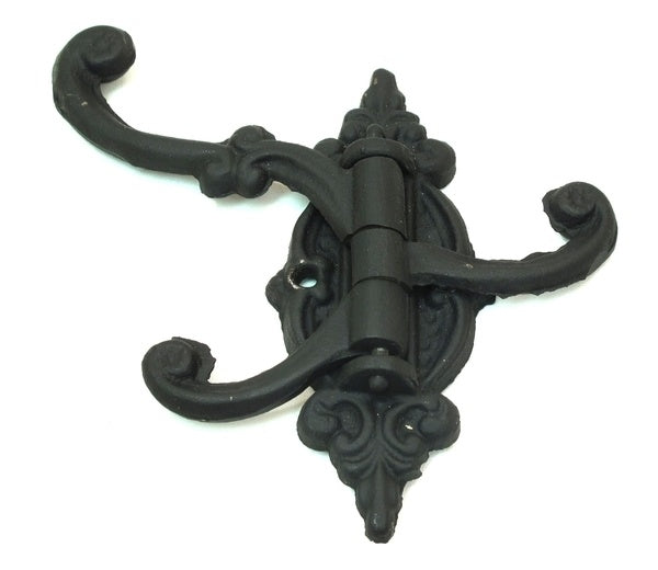 Cast Iron Swivel Hook Black Single