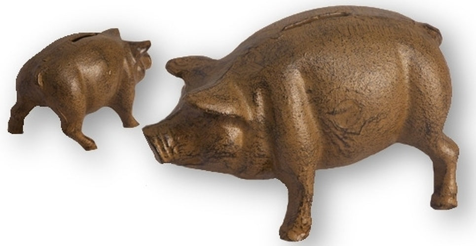 Cast Iron Pig Bank Rust