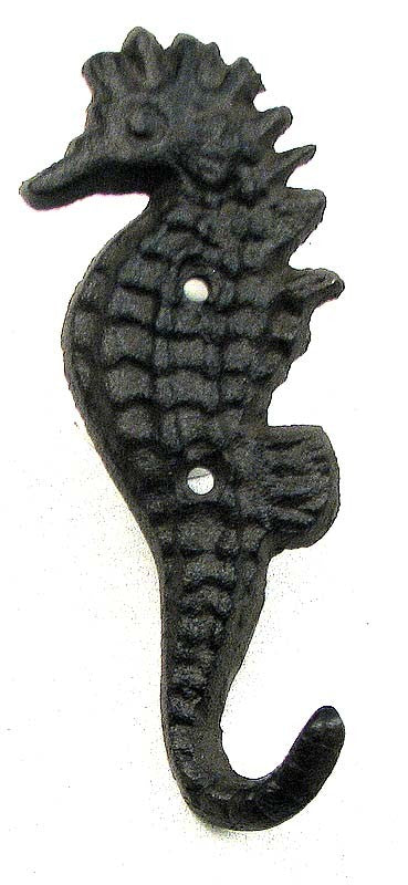 Cast Iron Seahorse Hook