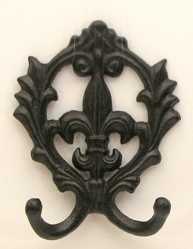 Scroll Fleur De Lis Double Hook