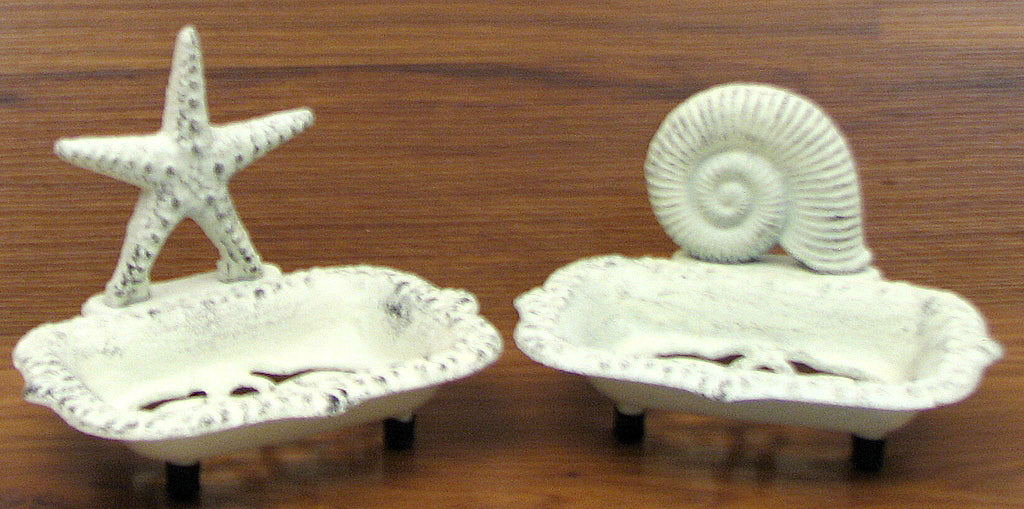 Seashell & Starfish Soap Dish Set/2