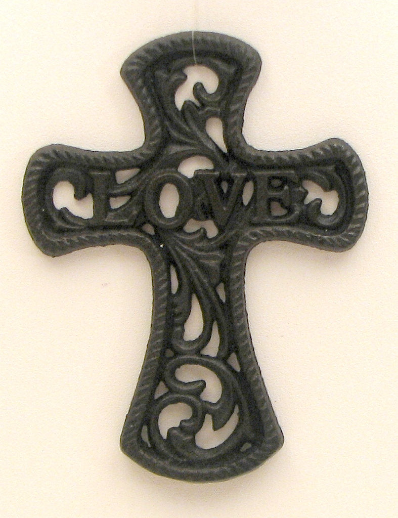 Small Cast Iron Love Cross