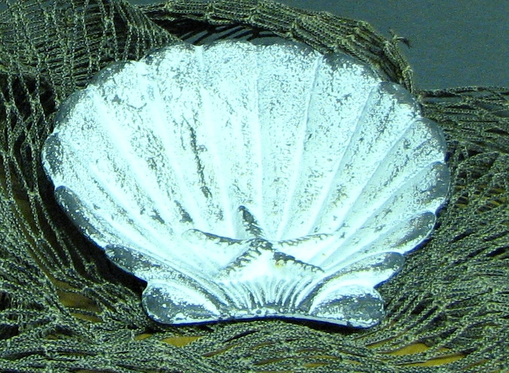 Cast Iron Scallop Starfish Soap Dish