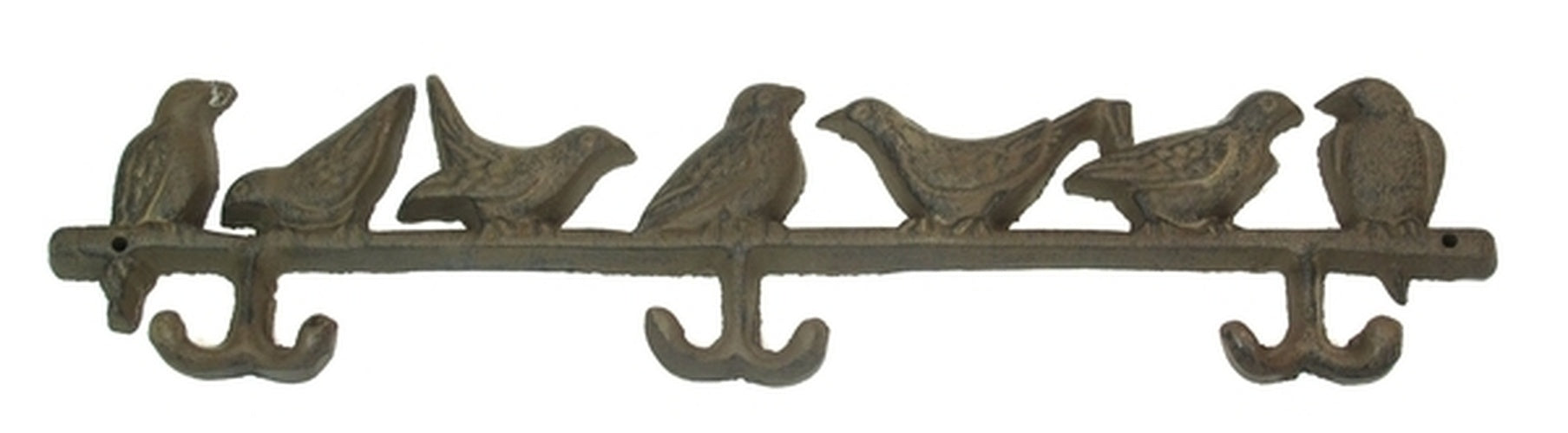 Cast Iron Bird HatCoat Rack Set of 2