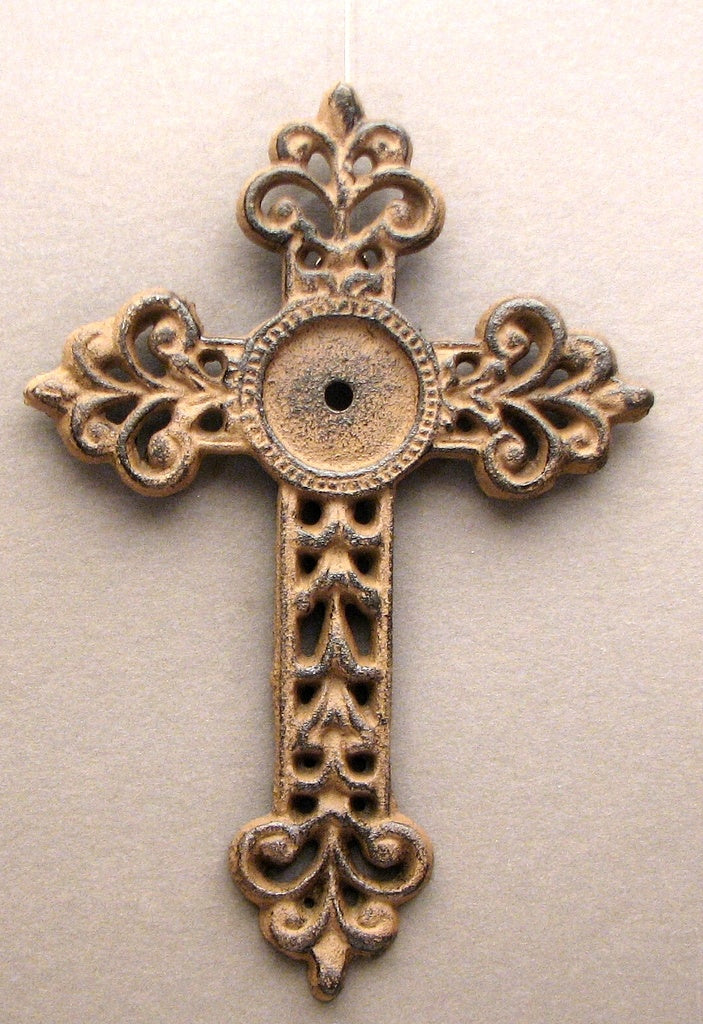 Medium Open Fleur De Lis Cross S / 2