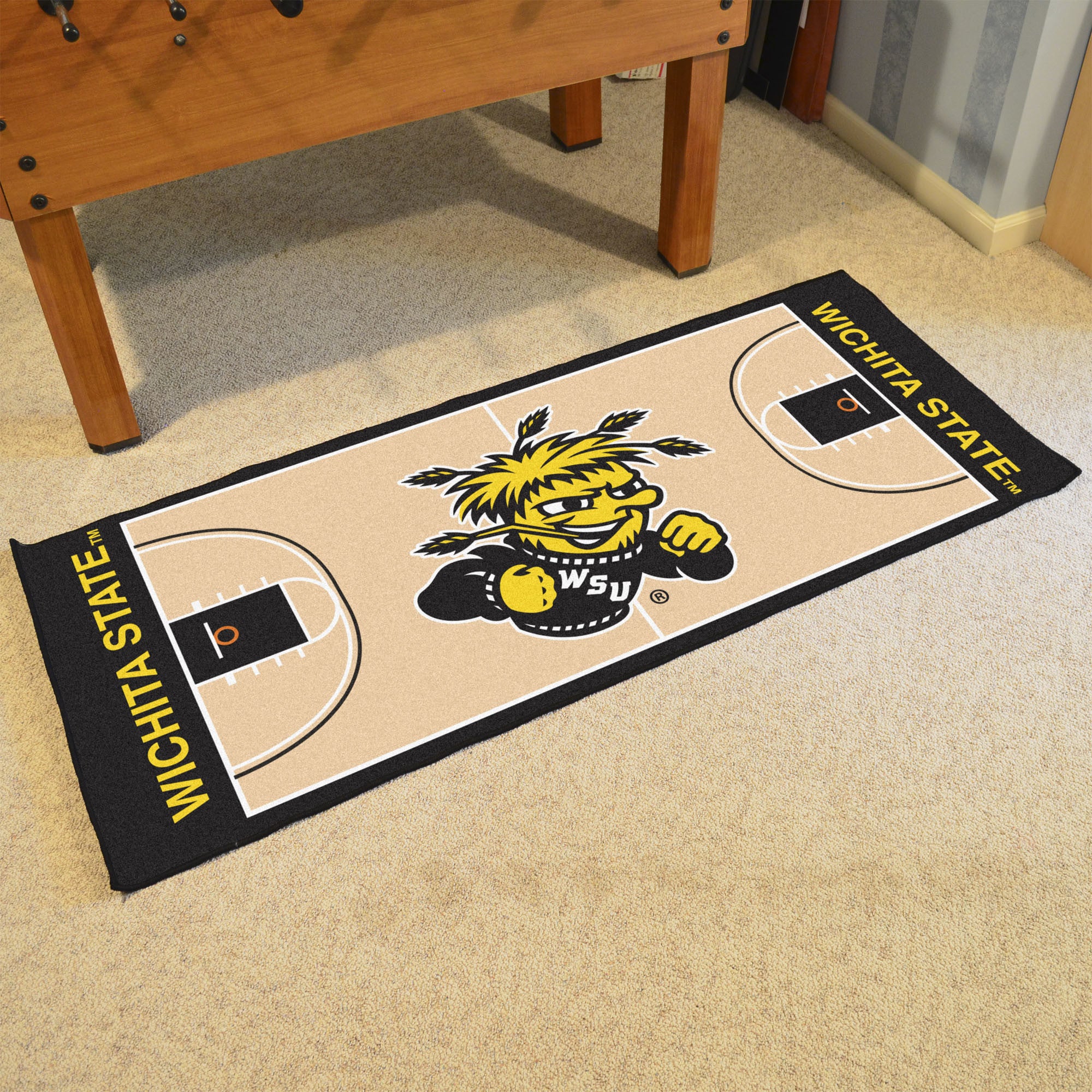 Wichita State Basketball Court Runner 30"x72"