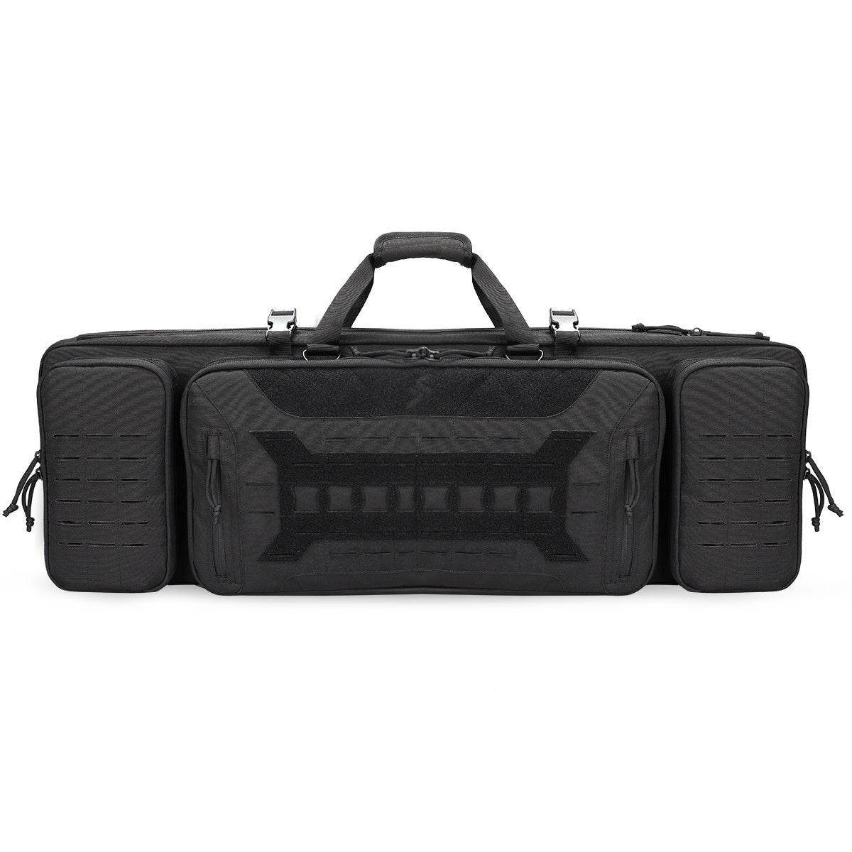 VOTAGOO Double Rifle Case Gun Bag, Safely Long-Barrel Firearm Transportation Cases Locks, All-Weather Soft Tactical Range Bag Ackpack For Shotgun Spac