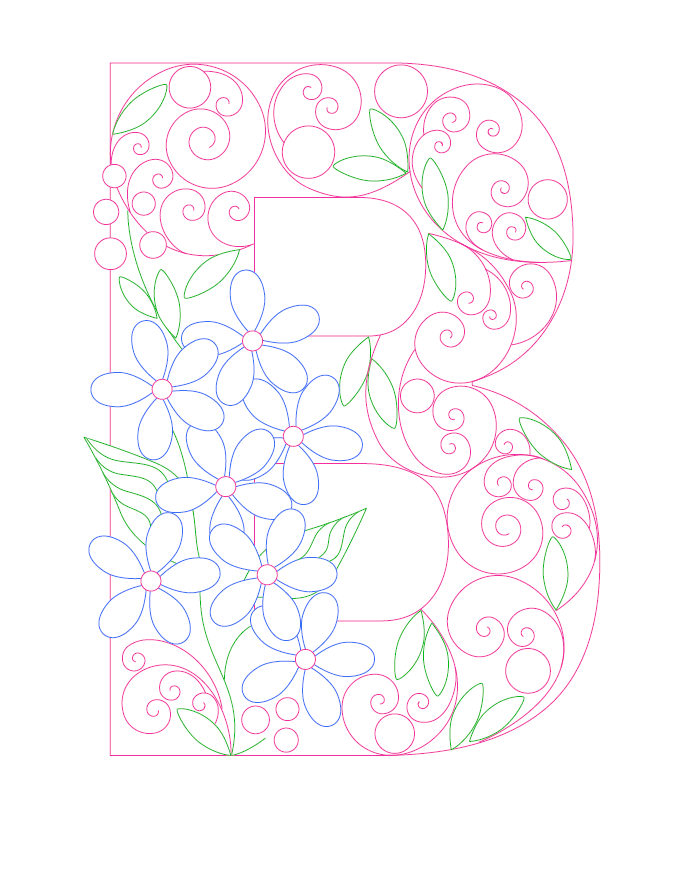 Paper Filigree Painting Kit - Letters