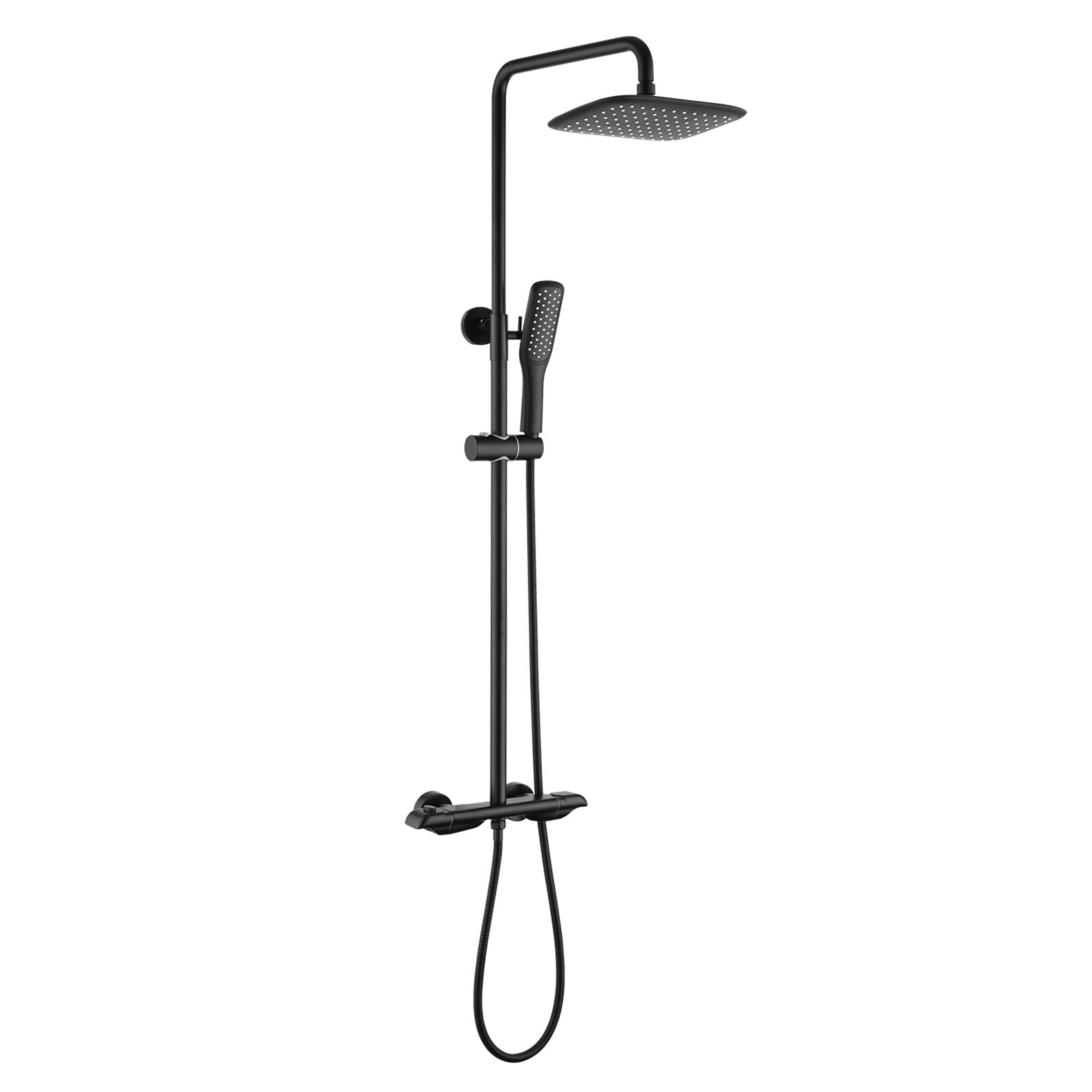 Constant Temperature wall Mounted Shower Combo Set With Shower Head and Hand Shower