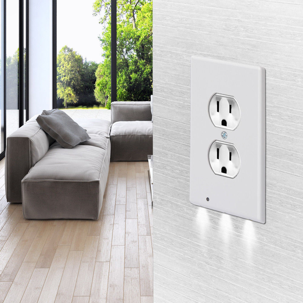 Socket Night Light Switch Panel LED Sensor Light