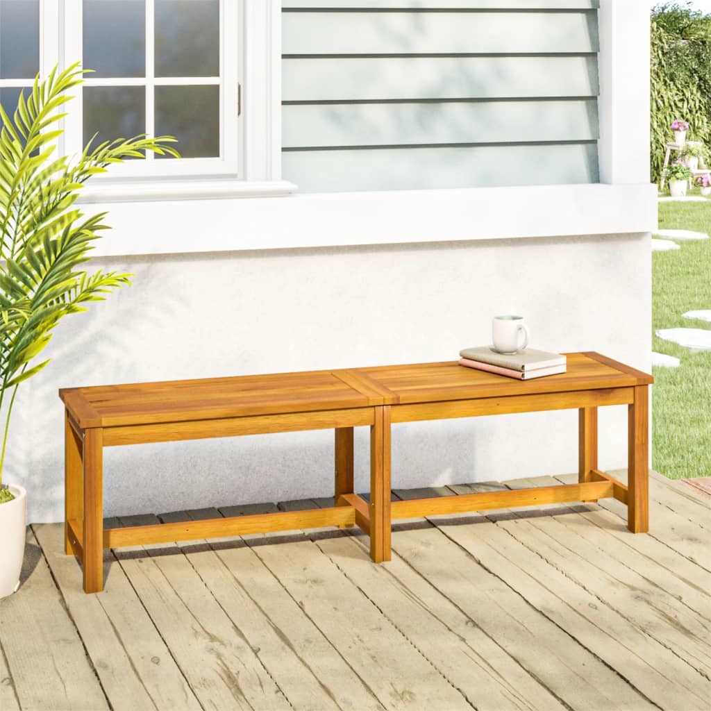 Patio Bench 59.1"x13.8"x17.7" Solid Wood Acacia