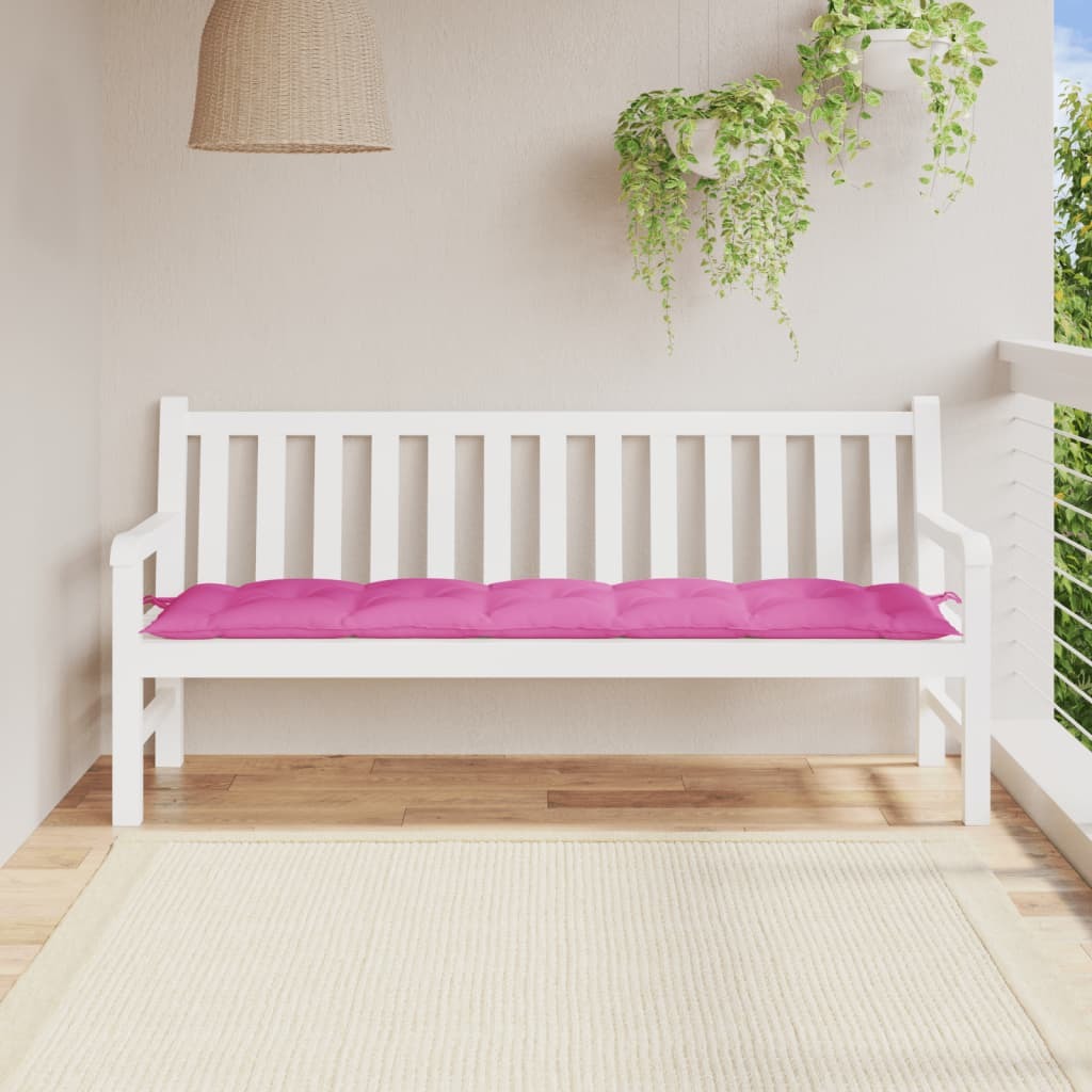 Garden Bench Cushion Pink 70.9"x19.7"x2.8" Oxford Fabric