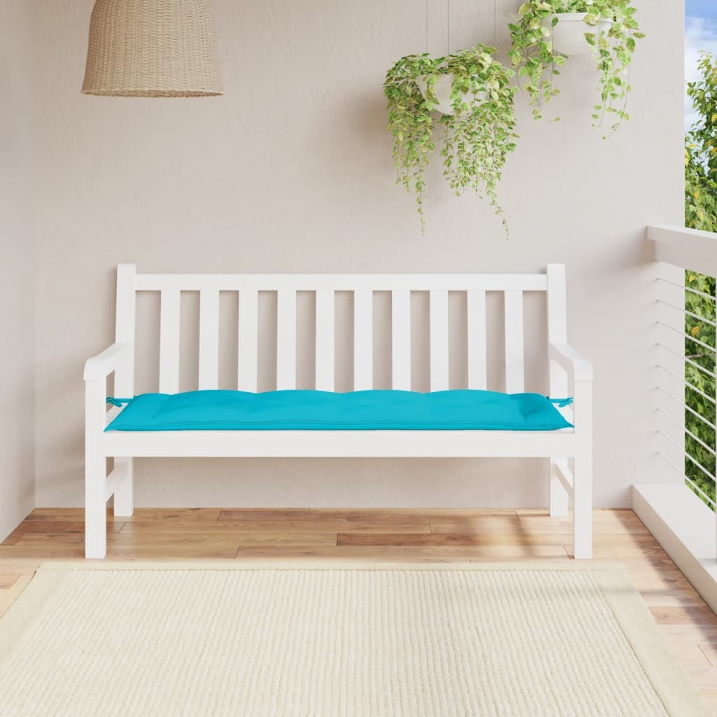 Garden Bench Cushion Turquoise 59.1"x19.7"x2.8" Oxford Fabric