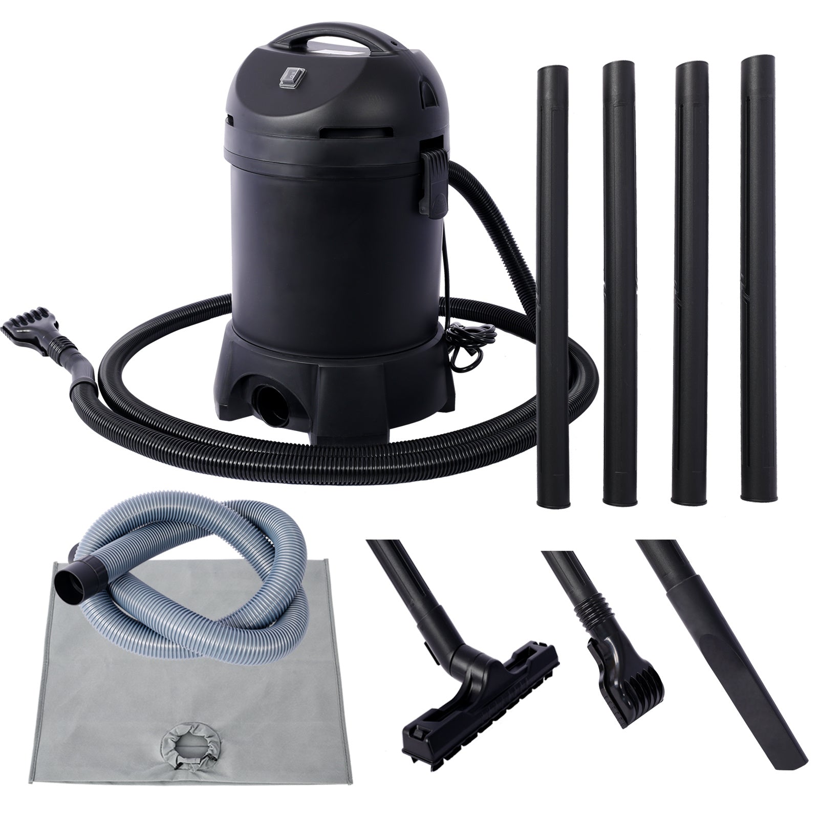 Garden Pond Vacuum Cleaner,cleansweep with 14ft intake suction hose, 4 Extension Tubes, 3 Vacuum Nozzles, a 6.5 Foot Output Hose, and a Debris Collection Bag