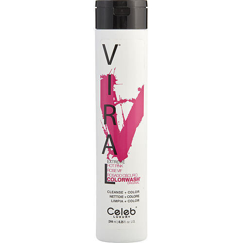 CELEB LUXURY by Celeb Luxury VIRAL COLORWASH EXTREME HOT PINK 8.25 OZ