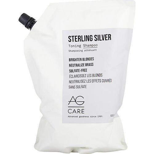 AG HAIR CARE by AG Hair Care STERLING SILVER TONING SHAMPOO (NEW PACKAGING) 33.8 OZ