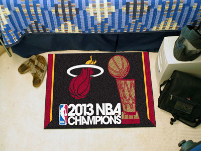 Miami Heat 2013 NBA Finals Champions Starter Rug 19"x30"