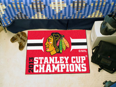 Chicago Blackhawks 2013 NHL Stanley Cup Champions Starter Rug 19"x30"