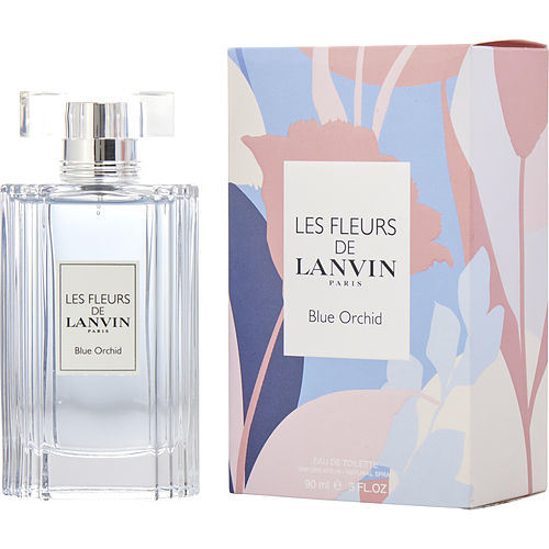 LES FLEURS DE LANVIN BLUE ORCHID by Lanvin EDT SPRAY 3 OZ