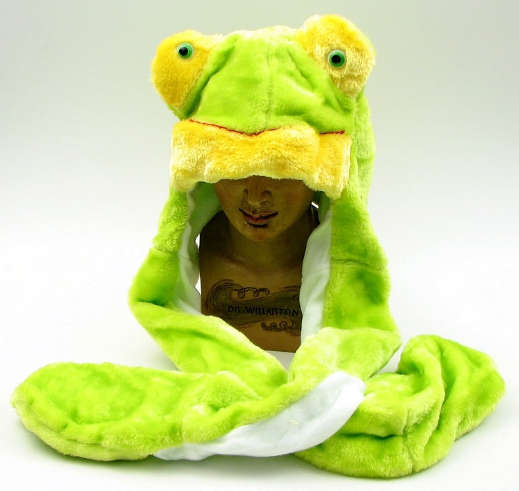 Large Frog Plush Hat