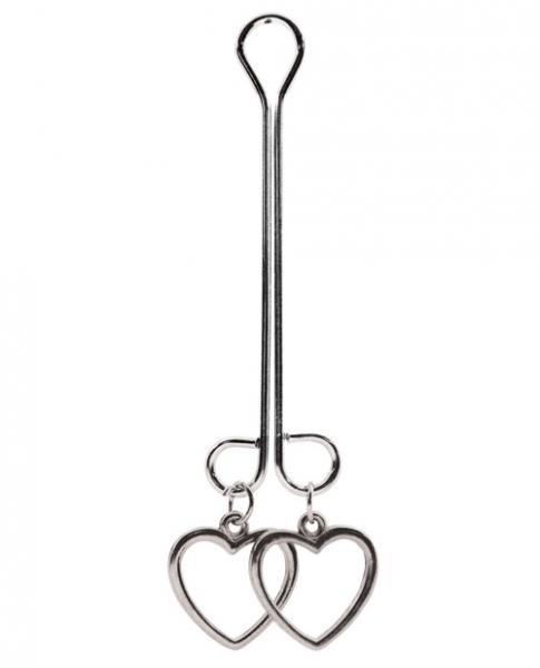 Bijoux De Cli Clit Clamp Double Loop Heart Charms