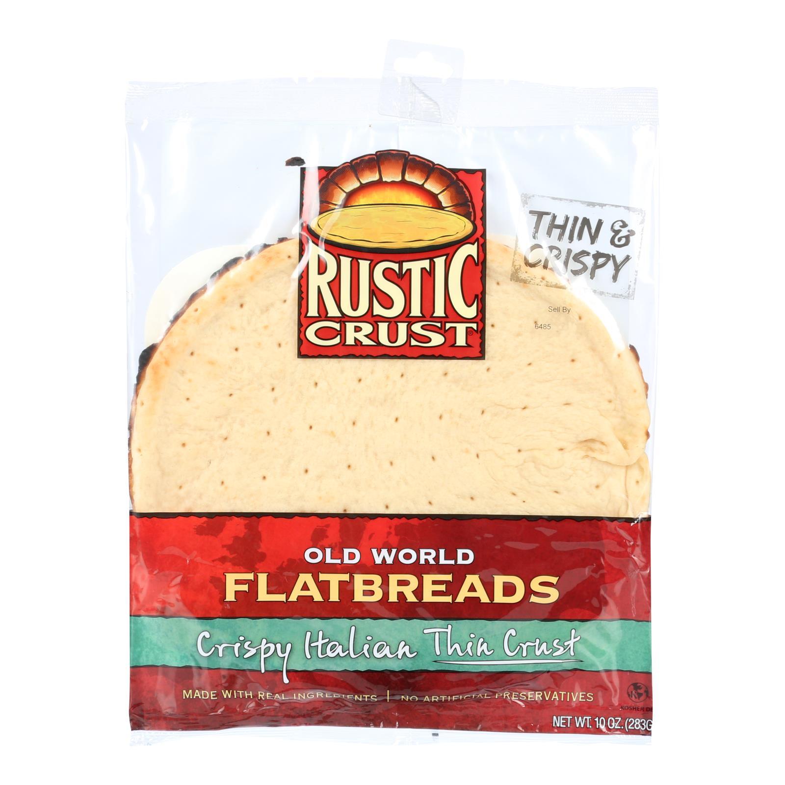 Rustic Crust Pizza Crust - F;atbreads - Thin Crust - 10 Oz - Case Of 8