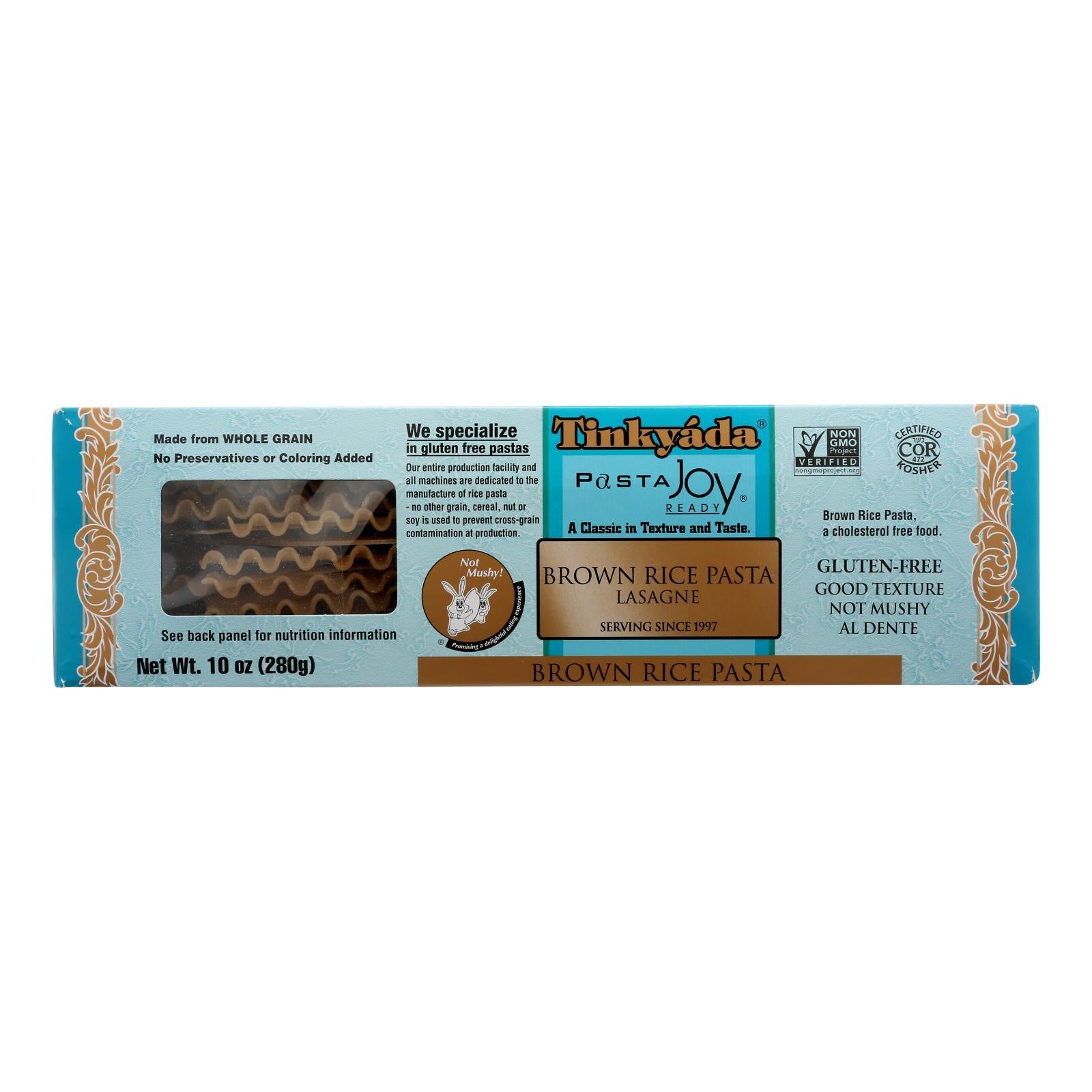 Tinkyada Brown Rice Pasta - Lasagna - Case Of 12 - 10 Oz