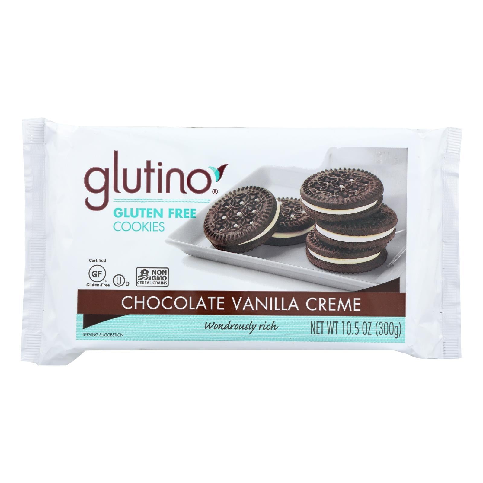 Glutino Vanilla Creme Cookies - Case Of 12 - 10.5 Oz.