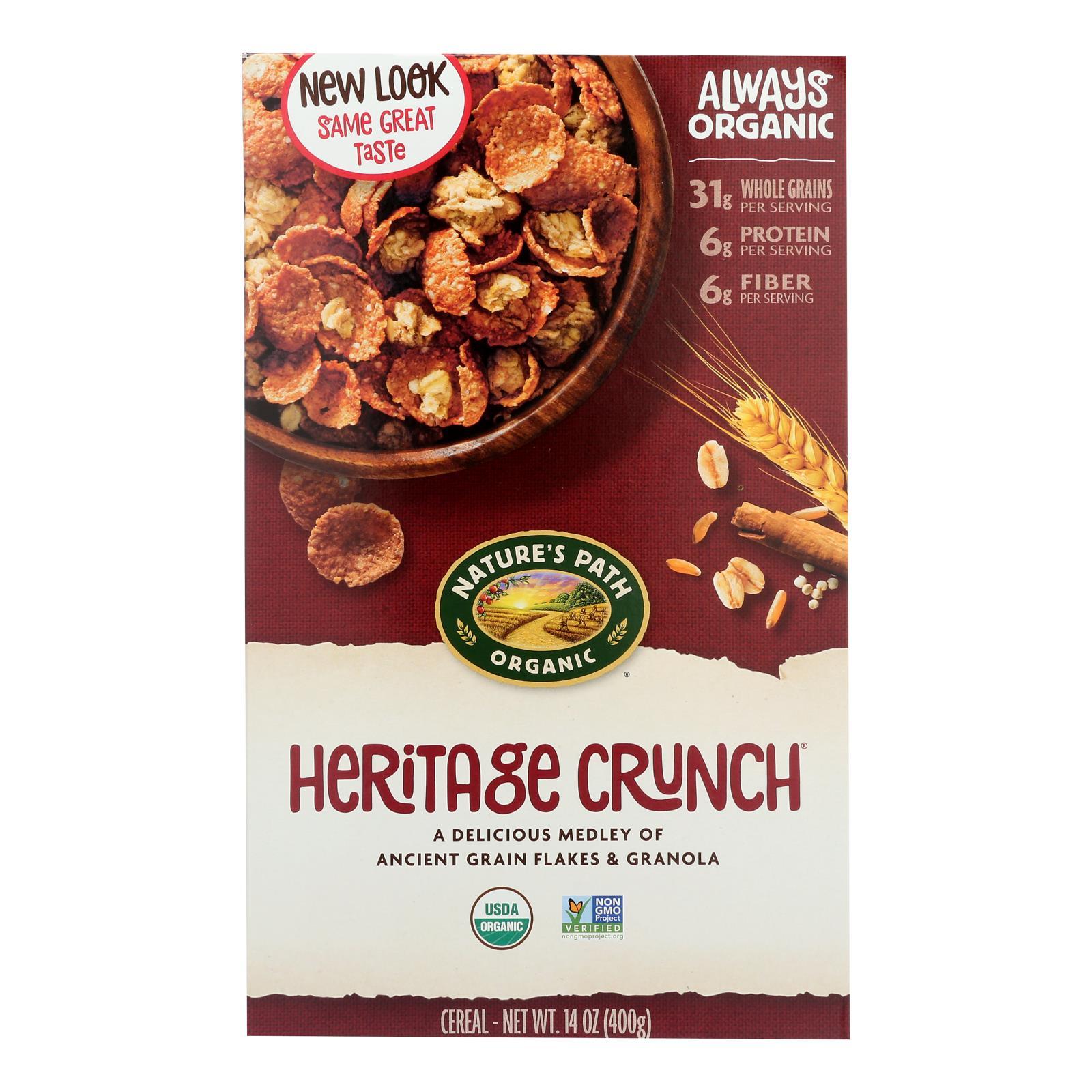 Nature's Path Organic Heritage Crunch Cereal - Case Of 12 - 14 Oz.