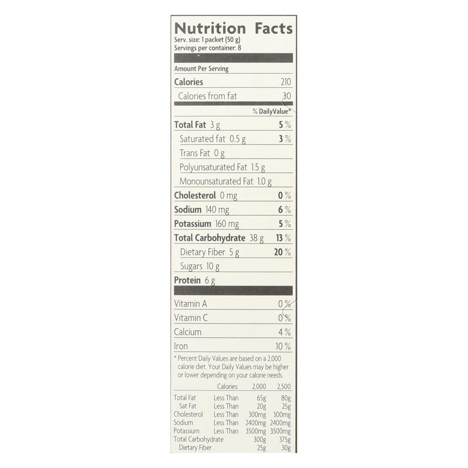 Nature's Path Hot Oatmeal - Flax Plus - Case Of 6 - 14 Oz.