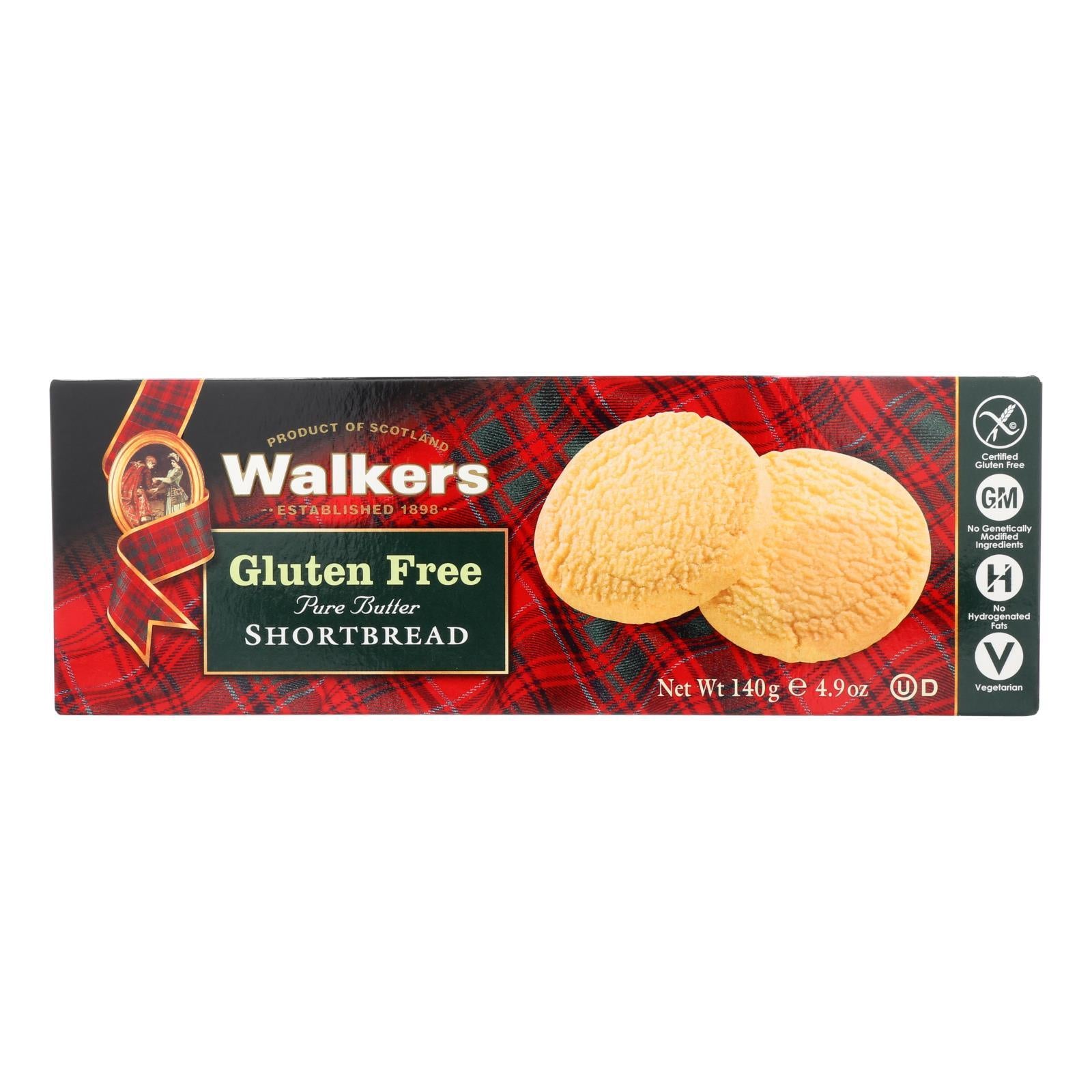 Walkers Shortbread Short Bread Cookies - Round - Case Of 6 - 4.9 Oz.