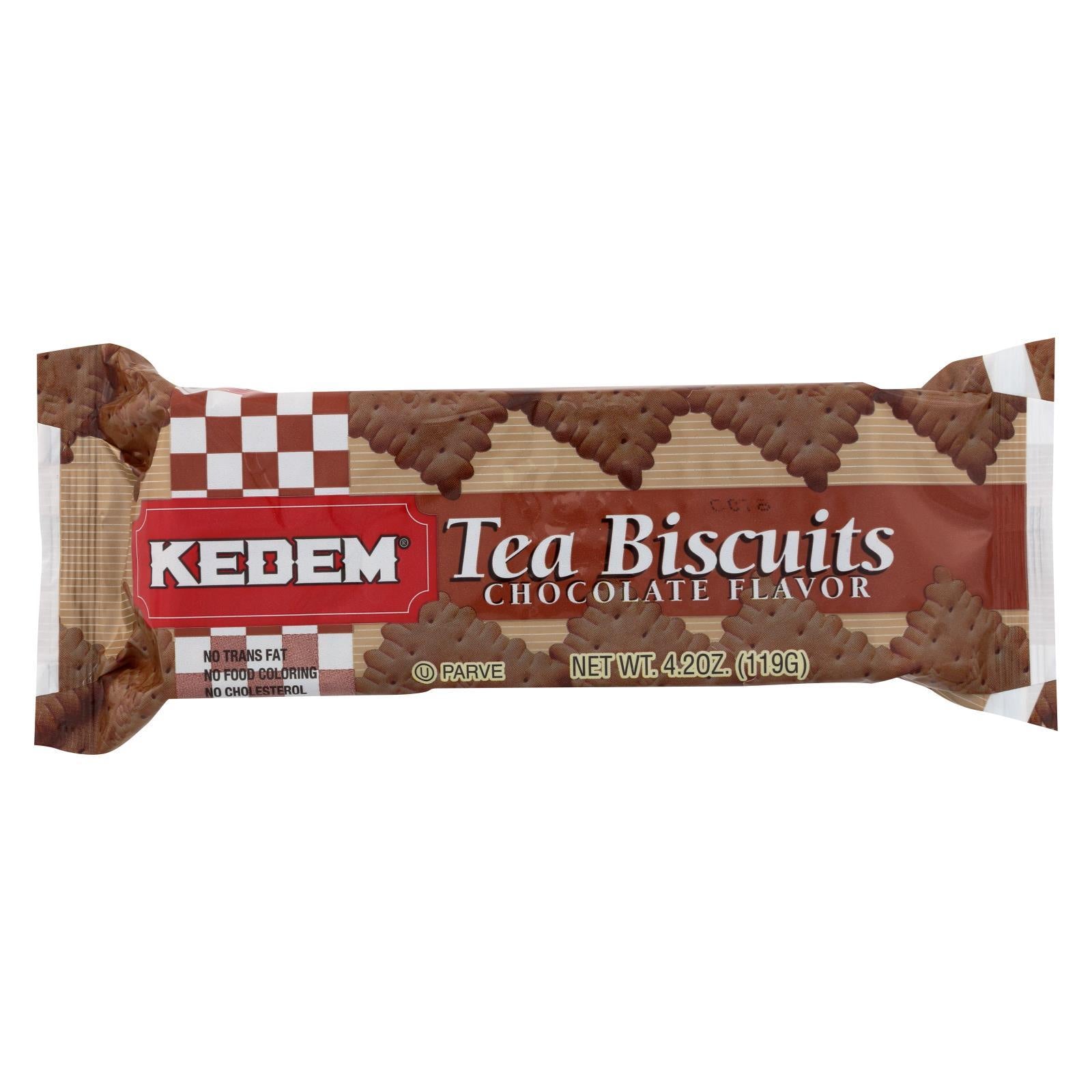 Kedem Tea Biscuits - Chocolate - Case Of 24 - 4.2 Oz.